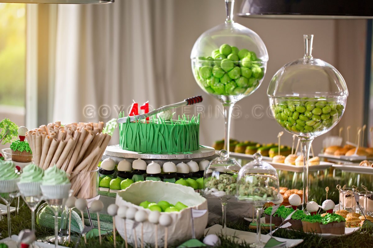 Candy bar dedicated to golf. | Goyo Catering
