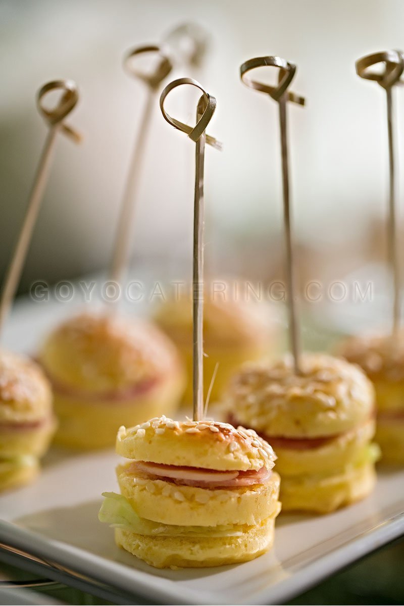 Detalle de las delicias saladas del Candy bar dedicado al golf. | Goyo Catering