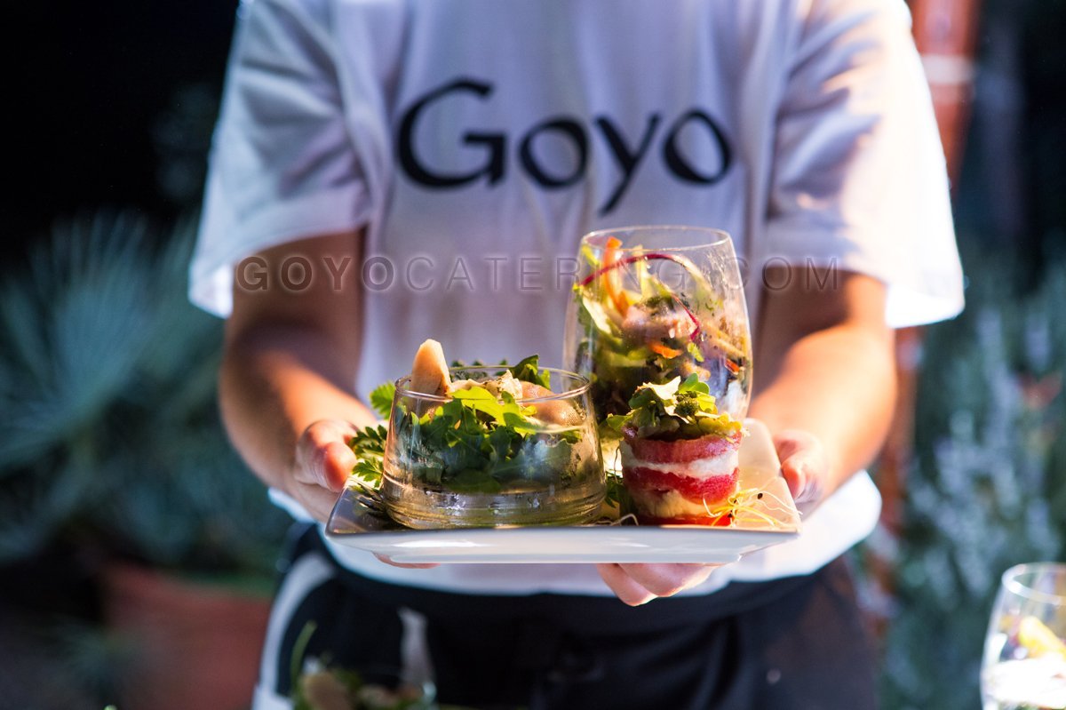 Estación de Ensaladas en Transparencia. | Goyo Catering