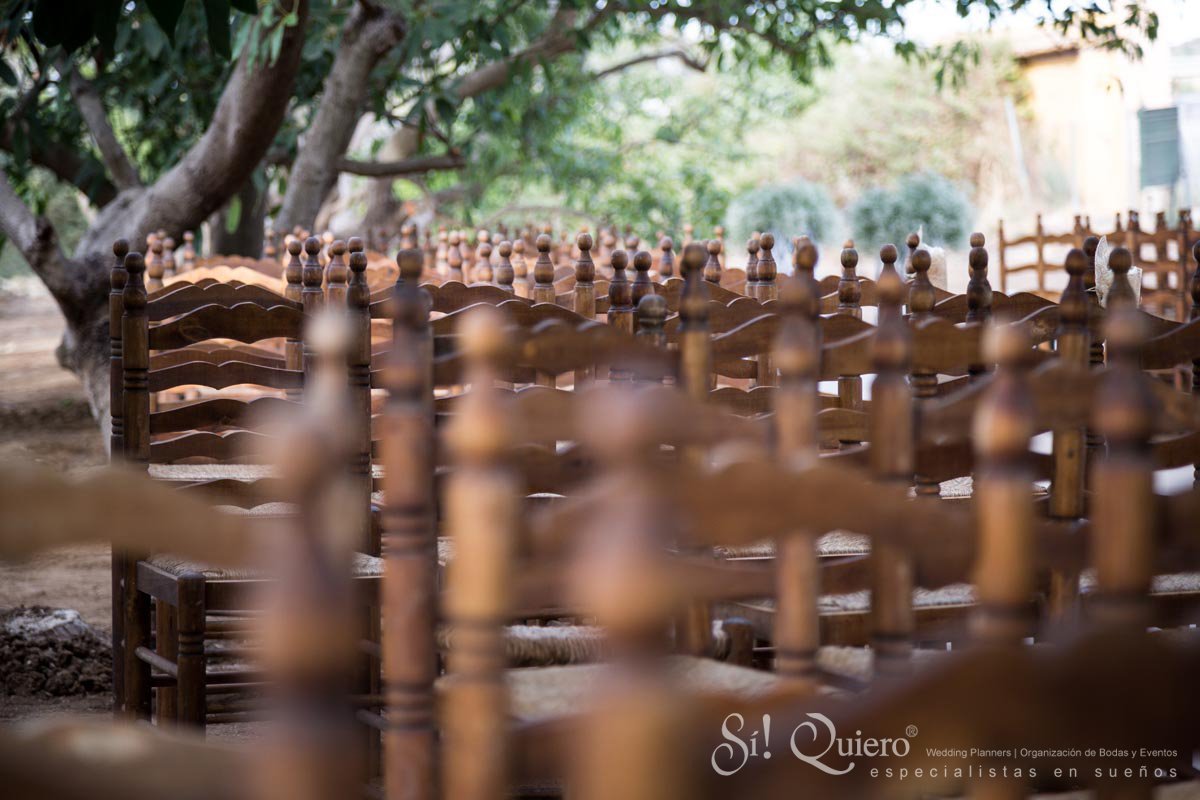 Montaje para ceremonia en una boda. | Goyo Catering