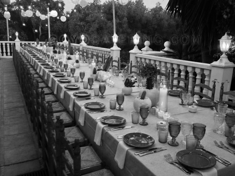 Chairs at the table set up. | Goyo Catering