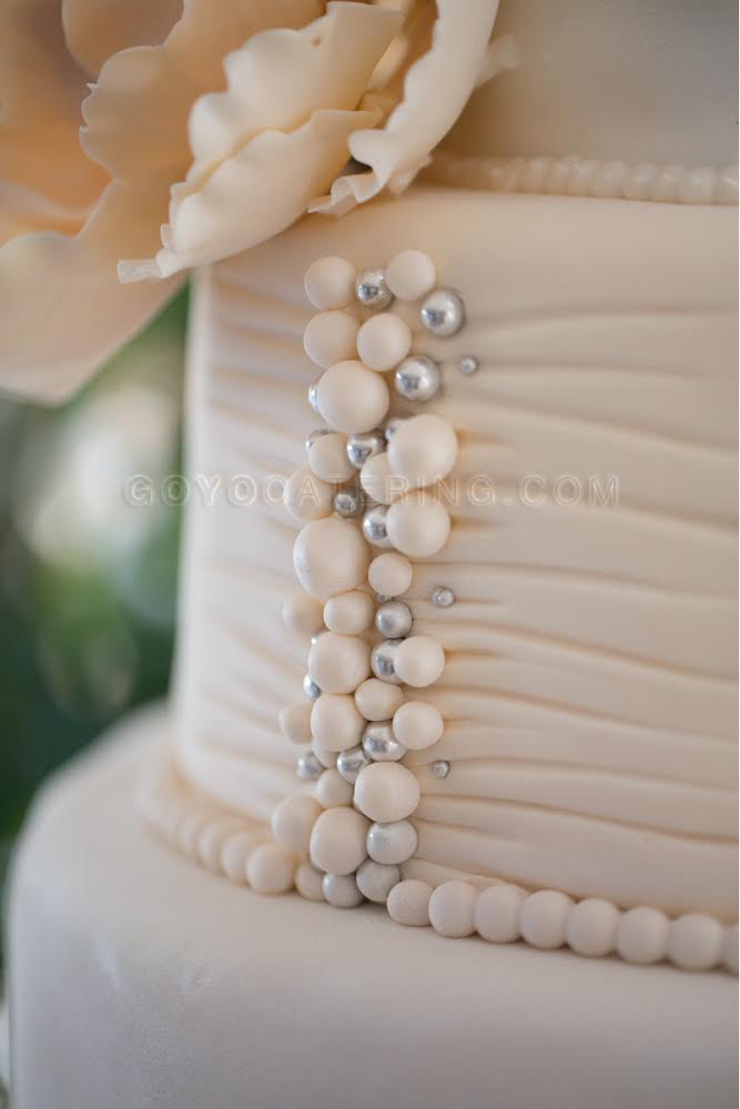 Detalle de la tarta de boda. | Goyo Catering