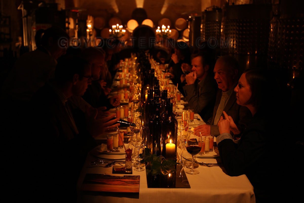 Guests enjoying the served plates. | Goyo Catering