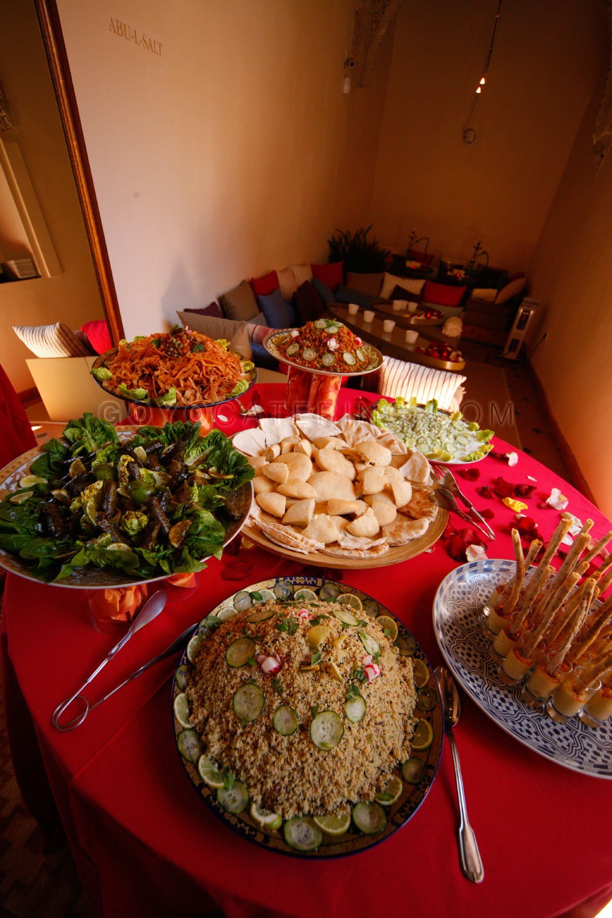 Moroccan appetizers. | Goyo Catering