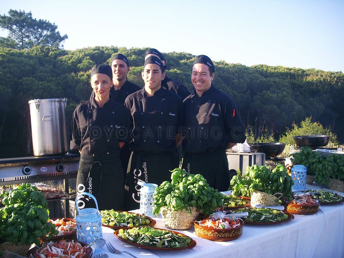Part of Goyo Catering’s team.
