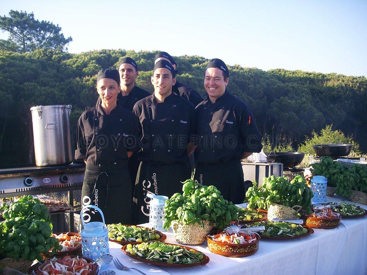 Parte del equipo de Goyo Catering​.