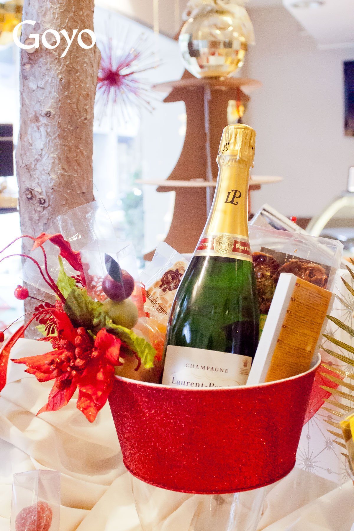 Christmas baskets at Goyo Marbella.