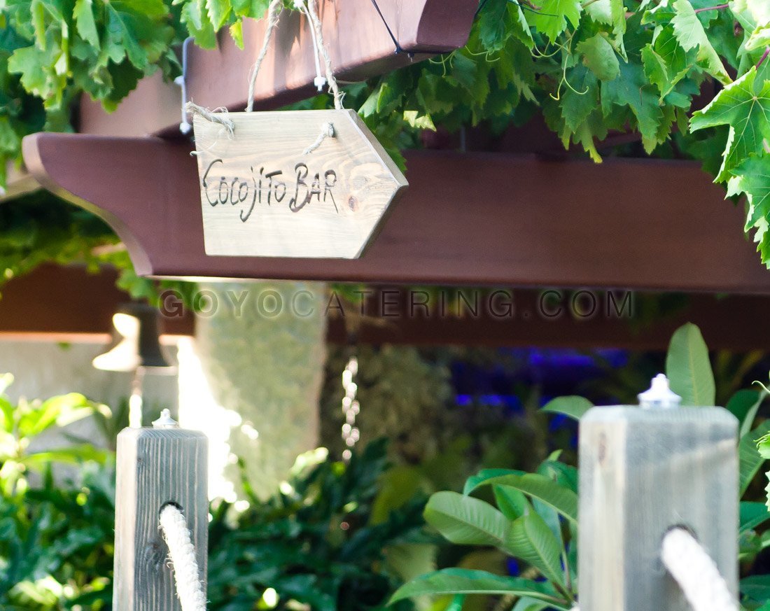 Wooden signs. | Goyo Catering