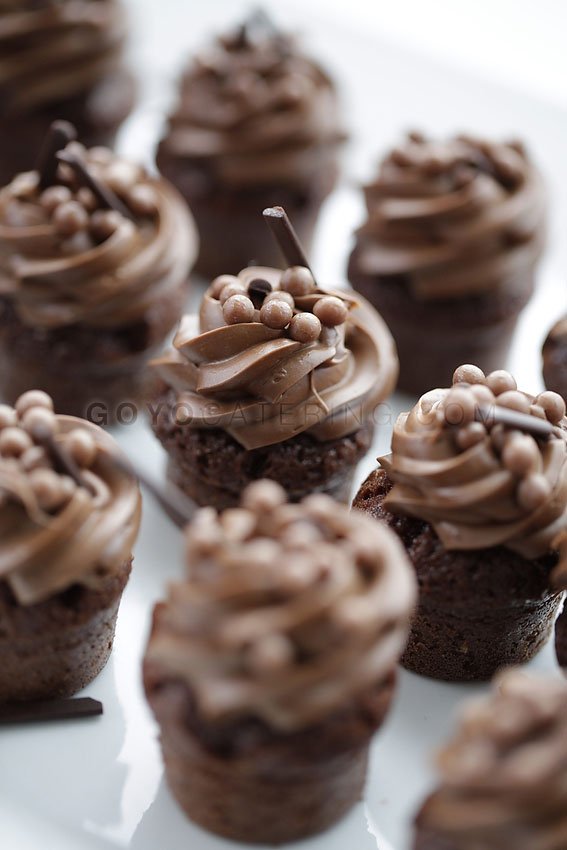 Chocolate cupcakes. | Goyo Catering