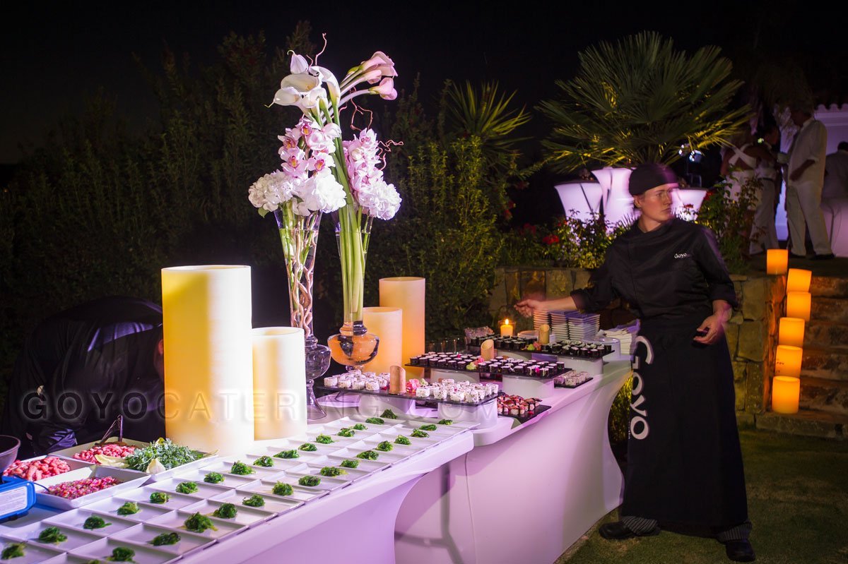 Montaje del buffet. | Goyo Catering