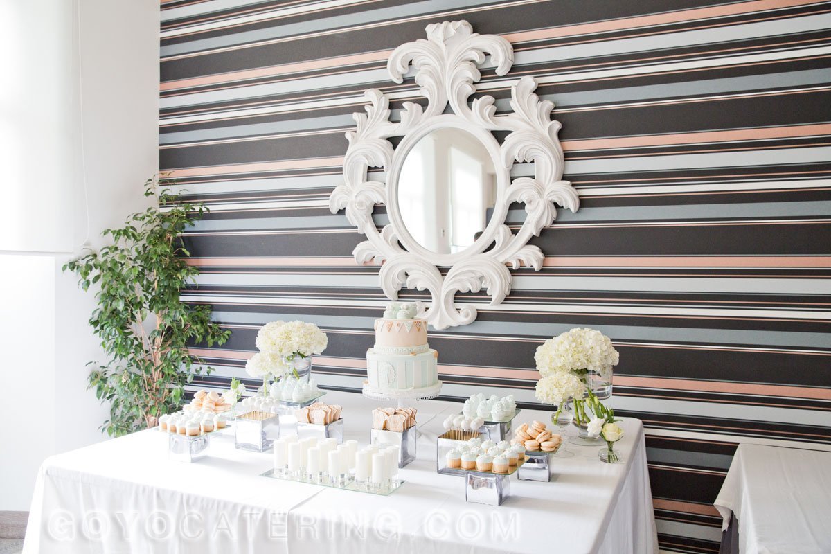 Buffet of desserts set up. | Goyo Catering