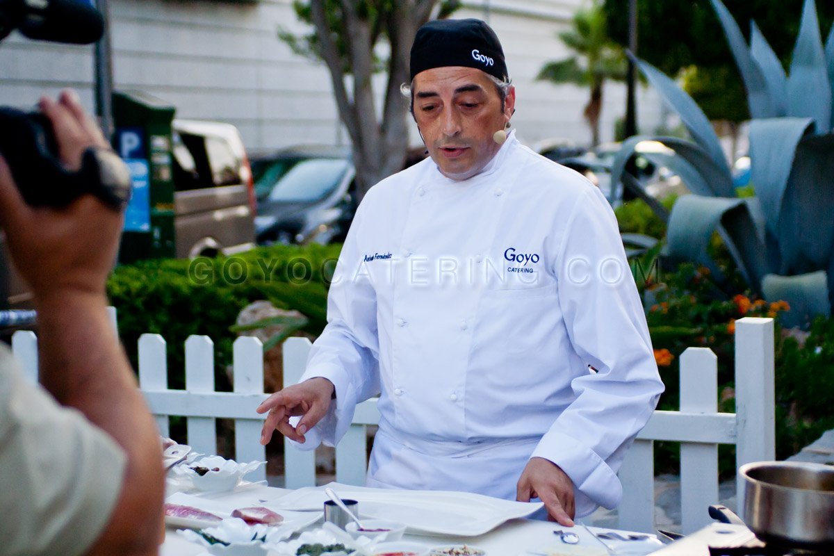 Chef Antonio Fernández, de Goyo Catering. 