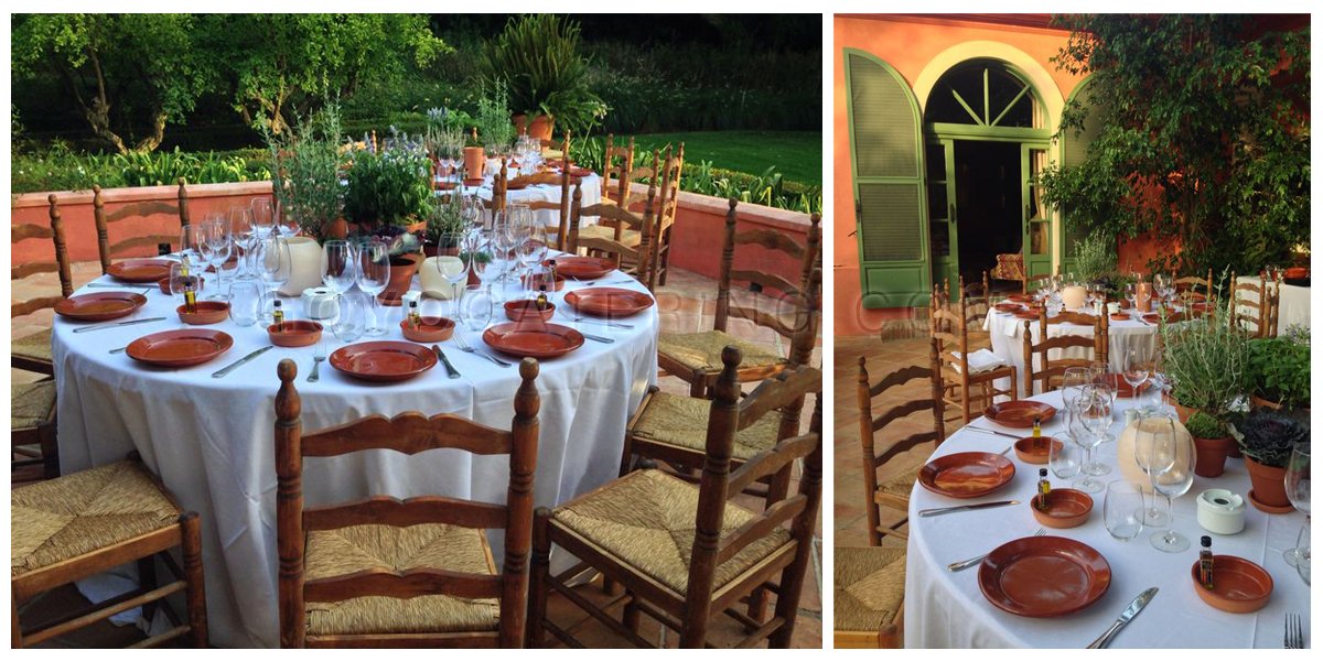 Bulrush chairs: style and craftwork at an event