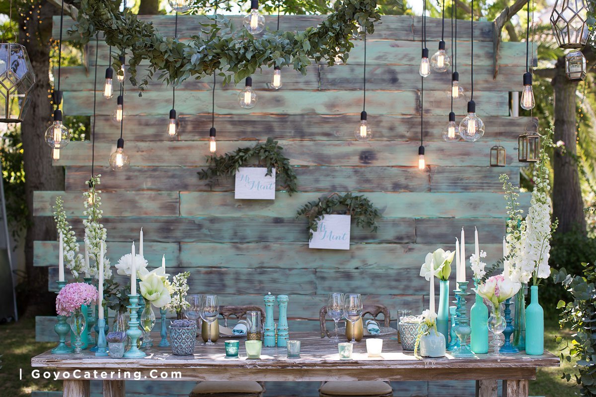 Turquoise colour wedding